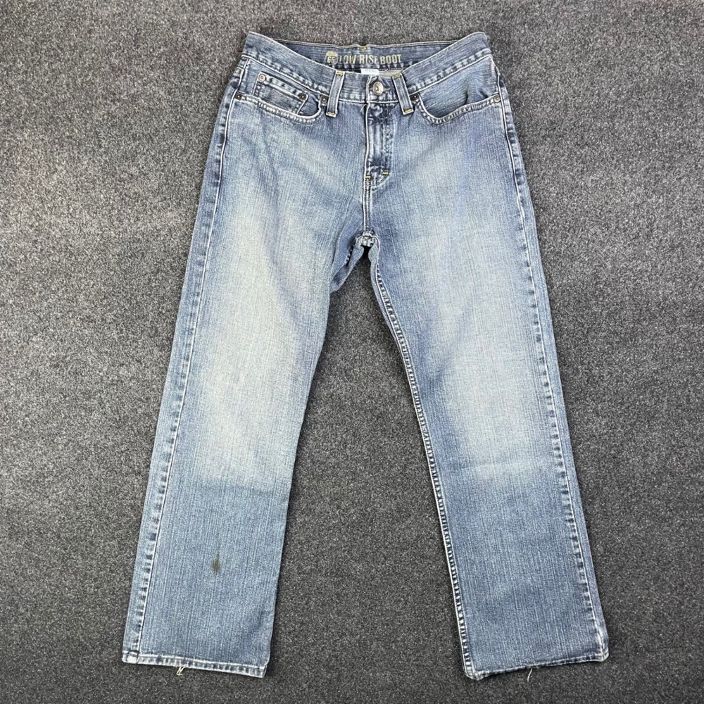 Route 66 Low Rise Boot Jeans Men 30x30 Blue Denim Bootcut Pants